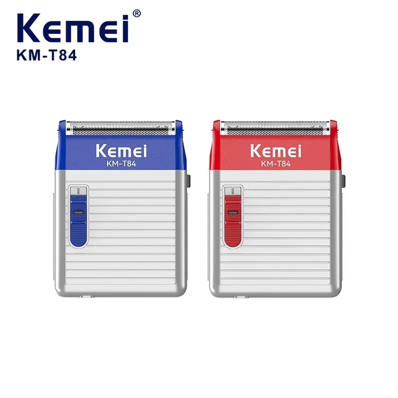 

Kemei KM-T84 Mini Electric Shaver for Men Portable USB Rechargeable Trimmer with Reciprocating Blades, Classic Design