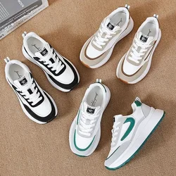 2024 Women Spring and Autumn New Korean Style All-match Casual Sports Shoes Young Student Thick Sole Sneakers Running Shoes