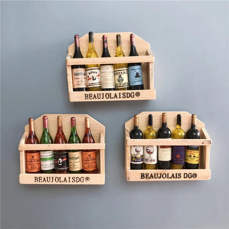 ตู้เย็นจิ๋วสำหรับใส่อาหารและความบันเทิงพร้อมสติกเกอร์แม่เหล็กตู้เก็บไวน์แดงสุดสร้างสรรค์และออกแบบเป็นส่วนตัว