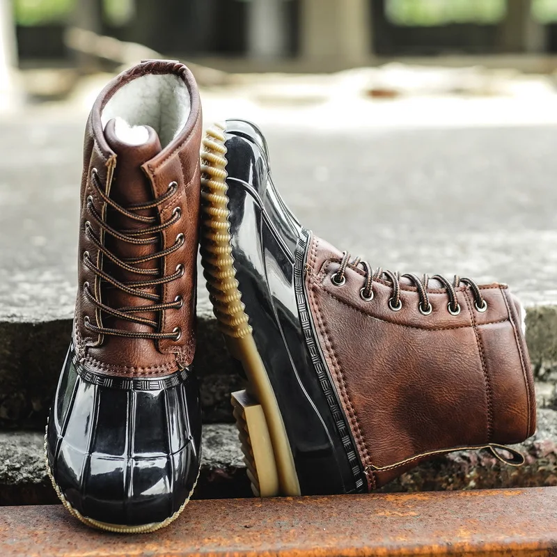 Winter Women Snow Boots Fashion PU Leather Hiking Shoes Thick Plush  Super Warm Anti-Slip Sports Casual  Size 36-42