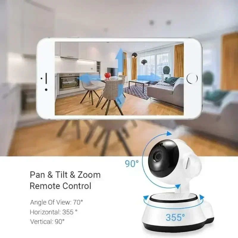 8MP IP WiFi Surveillance Camera Baby Monitor AI Human Tracking Full Color Night Vision CCTV Indoor Video Security Camera V380APP