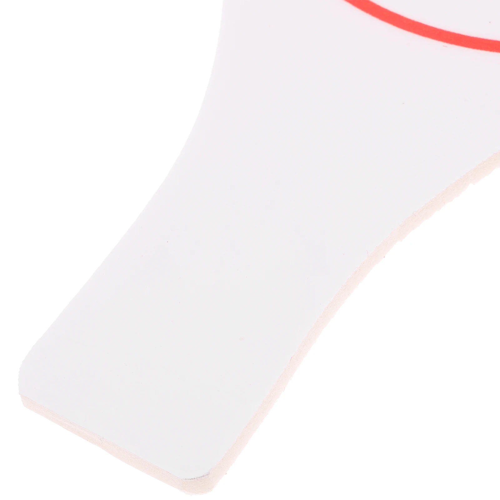 4pcs 15x25cm 심사위원을위한 단일 측면 지울 수있는 빈 보드 스코어 보드 투표 패들 DIY 화이트 보드