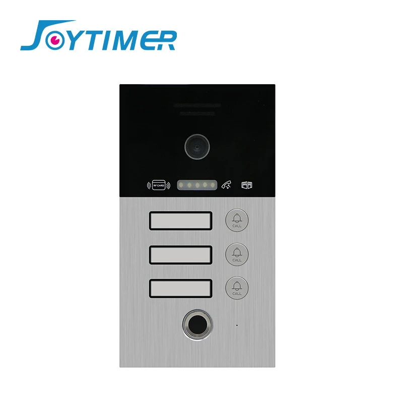 Joytimer Video Intercom for Apartment Card Access Video Door Phone Doorbell Camera with Night Vision Support 1/2/3/4 Multi Users