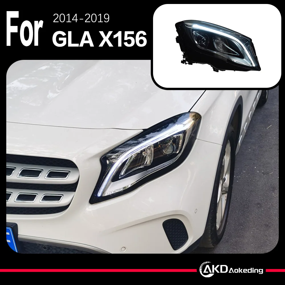 

AKD Car Model Head Lamp for Benz GLA X156 Headlights 2012-2015 New LED DRL Auto Automotive Accessories