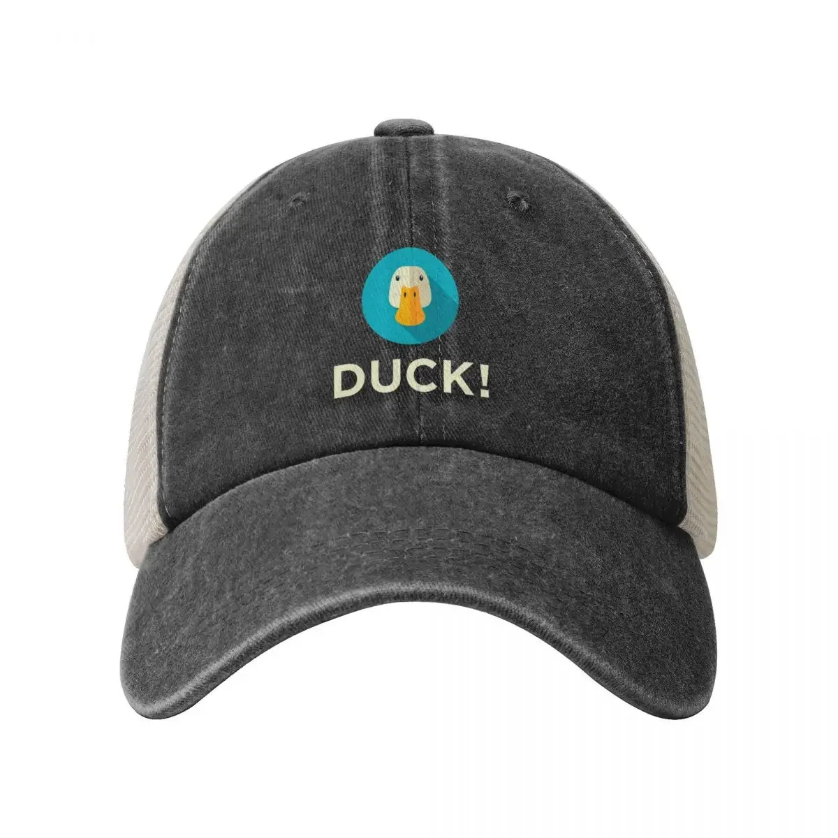 DUCK! - the popular combat robot - now has fabulous merch. Cowboy Mesh Baseball Cap Streetwear Fluffy Hat Designer Man Women's