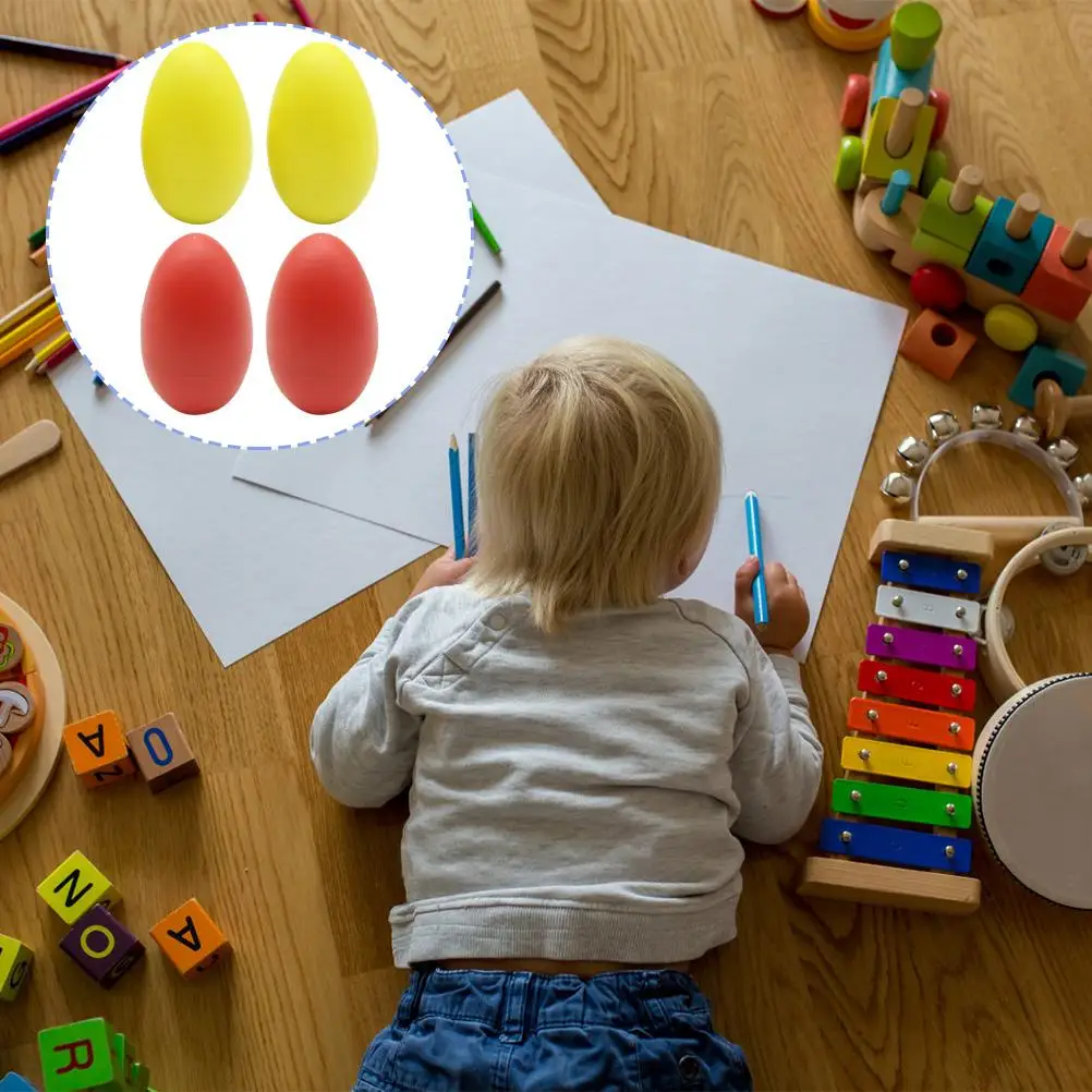 African Drum Sand Eggs Kids Musical Toys Smooth Edge Plastic Iron Early Education Gifts Instrument Plaything