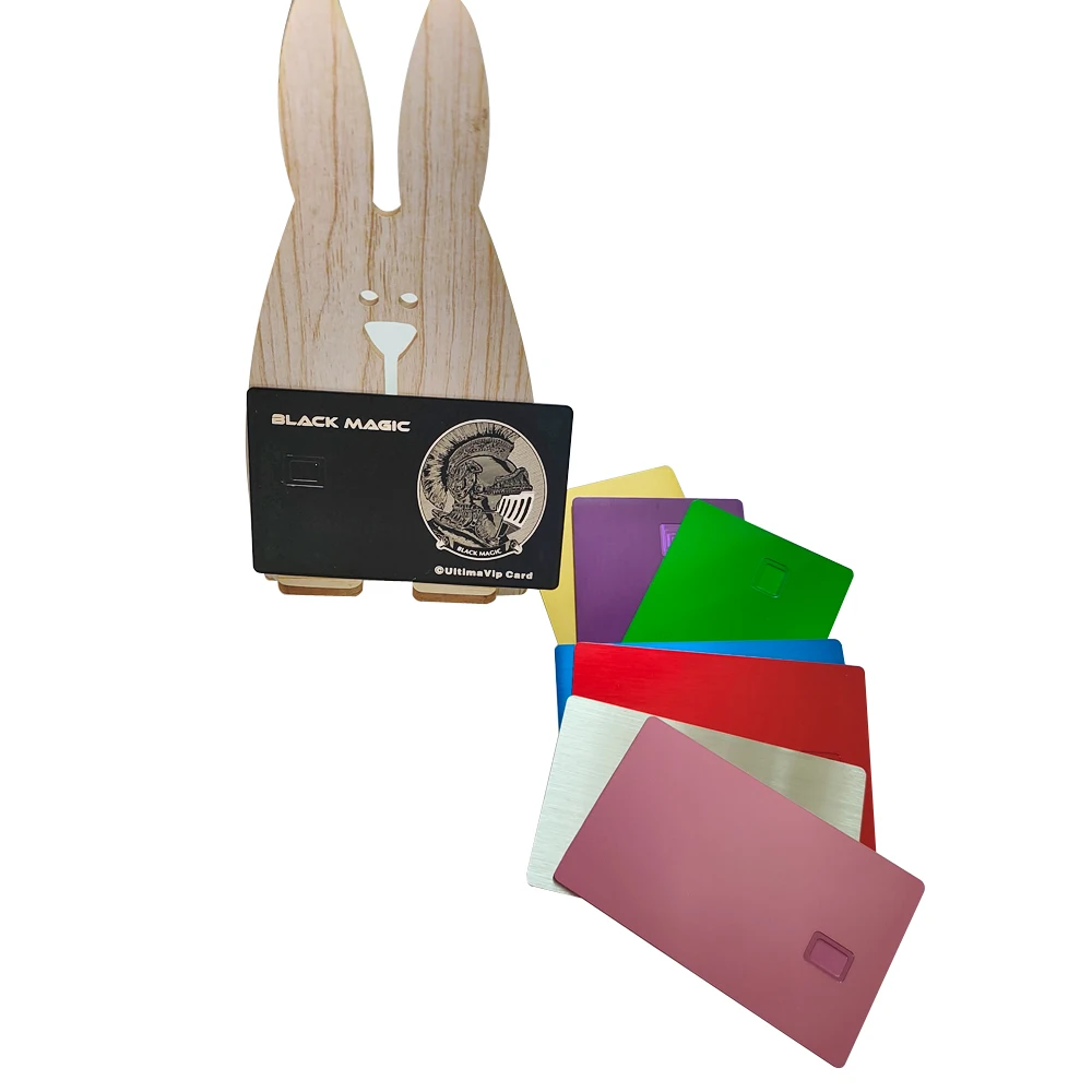 10 Customizable 4442 Metal Gift & Membership Cards, Credit Card Size, Perfect for Laser Engraving