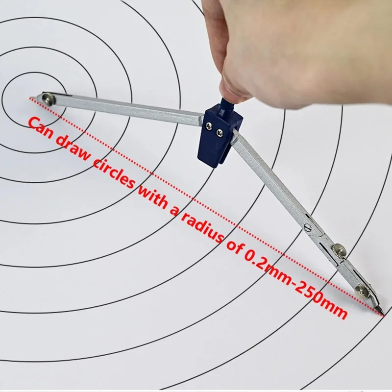 Professional Geometry Set Metal Compass Geometry Precision Tool Set Organizer Drawing Tool