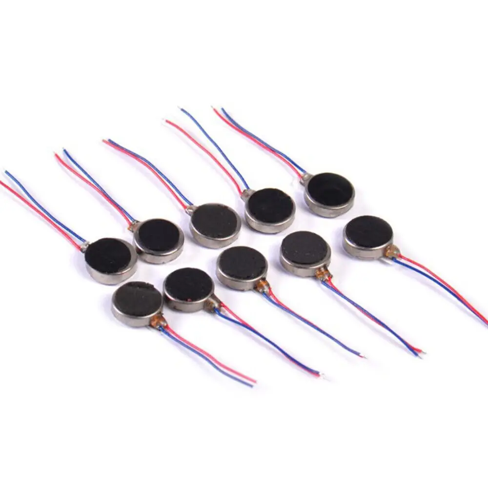 10PCS DC3-5V Micro DC Vibration Motor 1020/1027/1030/1034 For For Phone Coin Flat motor