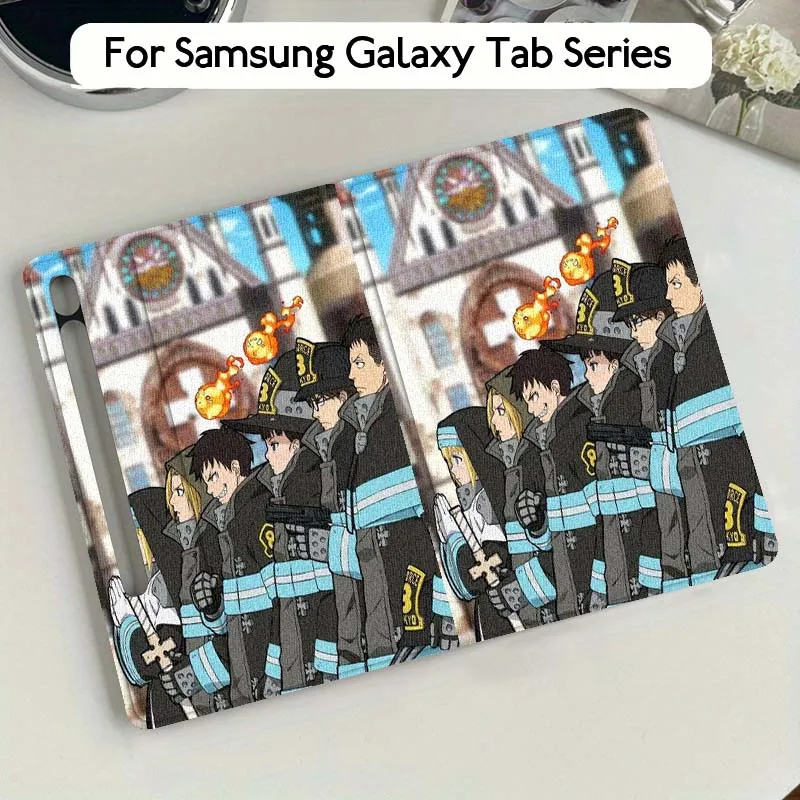

F-Dark F-Forces Anime Art Tablet Case For Samsung Galaxy Tab S7 S8 S9 S10 FE Plus Lite 11 12.4 13.1 Inch