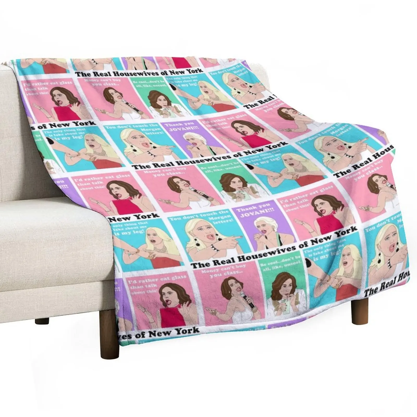 

Real Housewives NY Drama Throw Blanket Bed covers Kid'S Retros Blankets