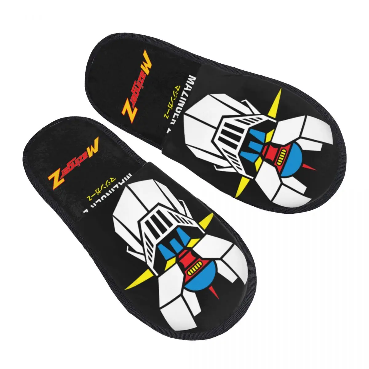 Winter House Cotton Slippers Mazinger Z Merch Household Fur Slides Slippers Bedroom Cozy Non-skid Slides