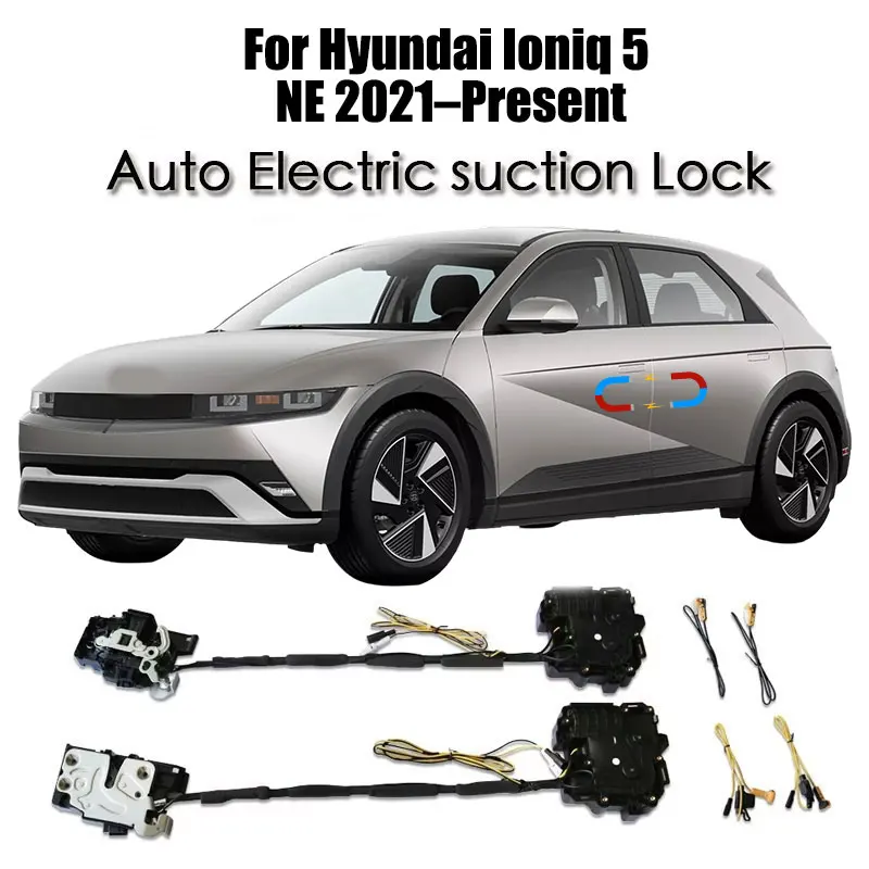 

For Hyundai Ioniq 5 NE 2021–Present Car Soft Close Door Latch Pass Lock Actuator Auto Electric Absorption Suction Silence Closer
