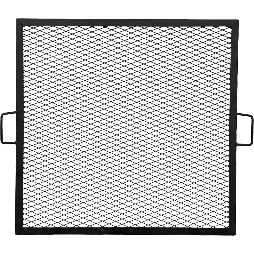 

Square ire Pit Grill Grate - Campire Grill Grate Over ire Pit - BBQ Cooking Replacement Rack with Handles - 40 Inch