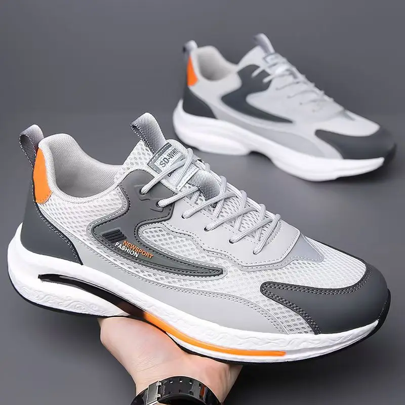 Men Sneakers Comfortable Breathable Men's Mesh Sneakers Soft Sole Casual Running Sports Shoes view 3