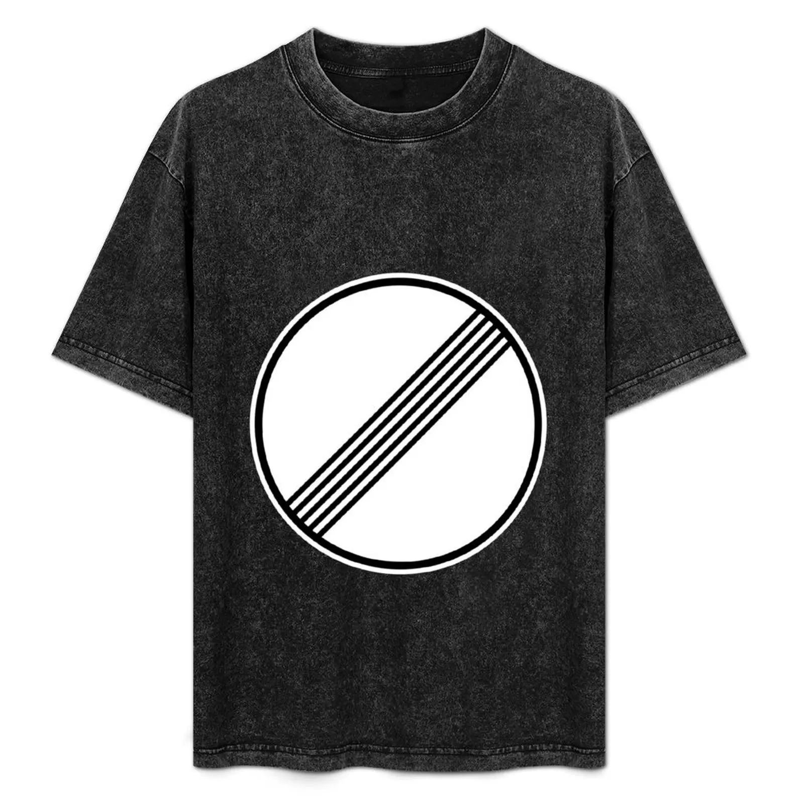 Camiseta con diseño del señalizador de límite de velocidad ilimitado de la Autobahn alemana, camiseta cómoda para el trabajo para hombre