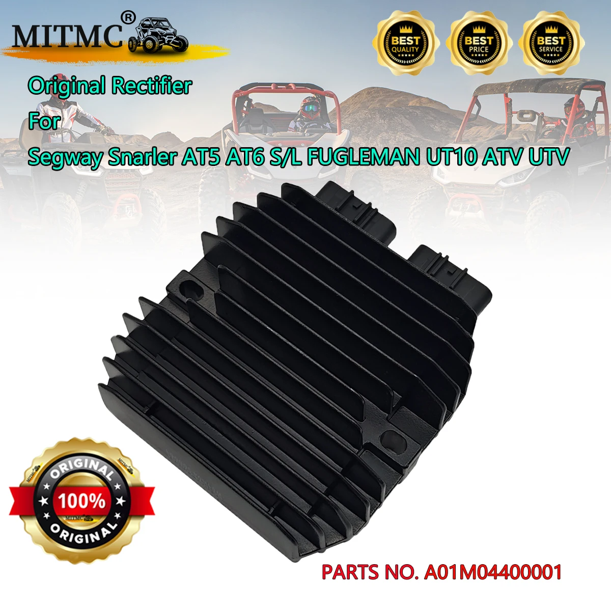 

Original Rectifier For Segway Snarler AT5 AT6 S/L FUGLEMAN UT10 ATV UTV A01M04400001