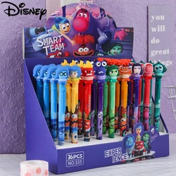 9/36 Uds. Bolígrafo de Gel de dibujos animados Inside Out 2 muñecas Anime 0,5 bolígrafo de prensa de señal azul borrable suministros para estudiantes papelería regalos al por mayor