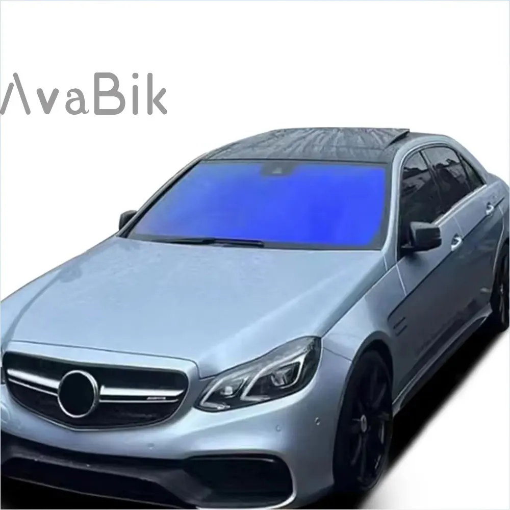 1x15m Roll blue Chameleon Window Tint Film 61% VLT Nano Ceramic Car Rear Window Top Premium Glass Tinting Vinyl UV Protection