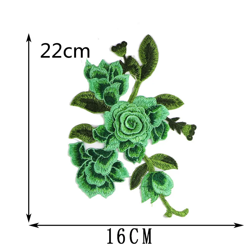 1pcs Embroidered Sewing on Flower Patch Stickers for Clothes Badge Sewing Fabric Applique Supplies