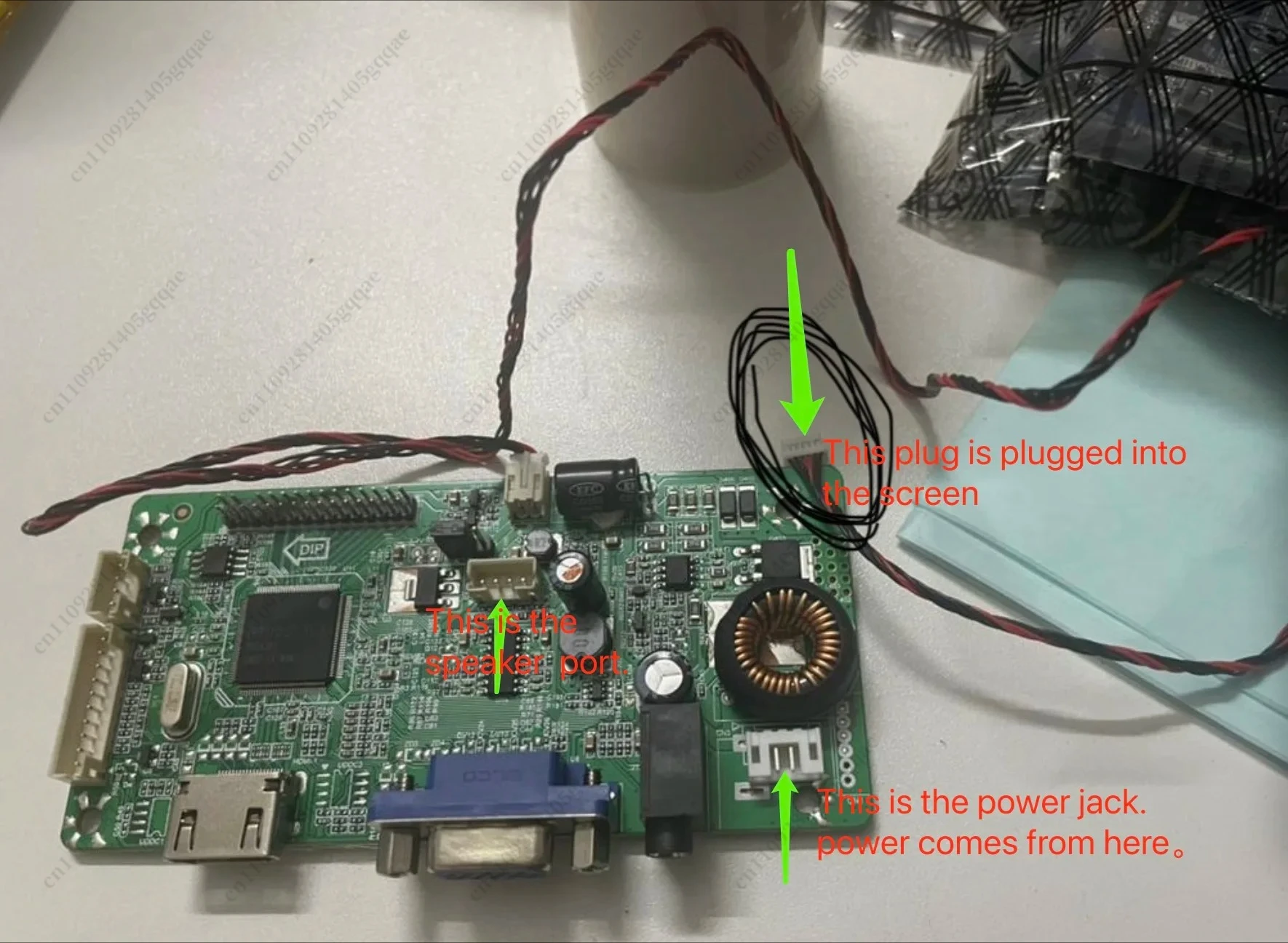 HD-LCD-Display-Motherboard MHV7X01VX V2.1 mit Booster-Board, Konstantstromschaltung und LCD-Bildschirm-Treiberplatine – Detail 3
