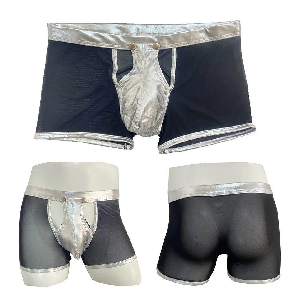 Mens New Style Briefs Breathable Hollow Low Waist Sexy Mesh Briefs Bulge Pouch Stretch Maleshorts Sleep Bottoms