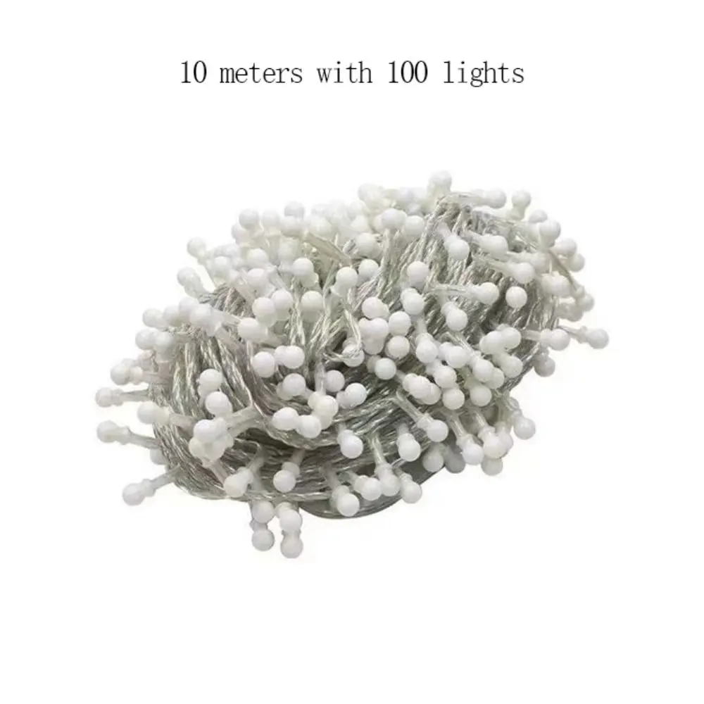 10M 100LED Starry Ball String Light Color Changing Bright Mini Ball Garland Light Flashing Plastic Festival Decorative Lights