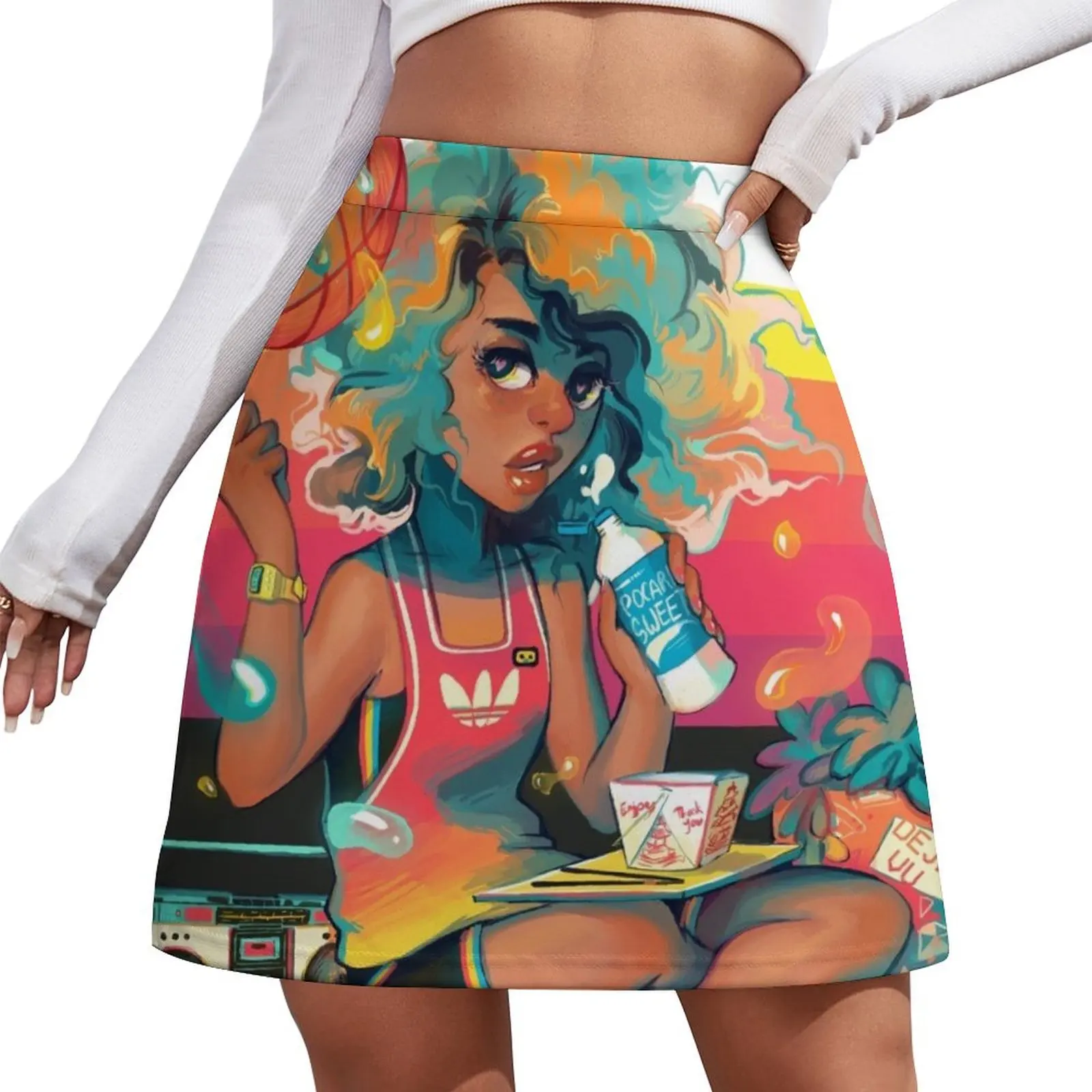 

Spaceketball Mini Skirt Woman clothing skirts for woman women's clothing korea stylish