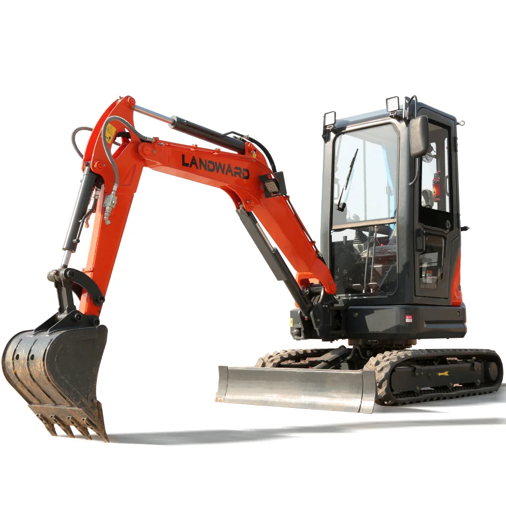 Mini Excavator 1.8 Ton 2.5 Ton Customized Free Shipping Multi-function Mini Bagger Digger Small Crawler Farm Excavators Garden image 3