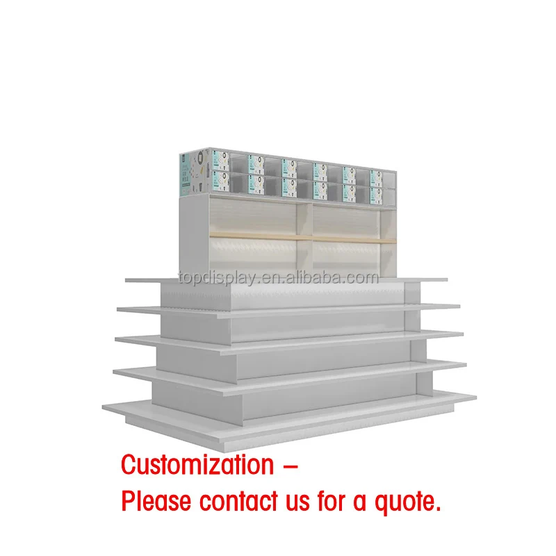 custom.Supermarket Convenience Grocery Display Racking Shelves Medium Duty Supermarket Gondola Shelving Racks and Sh
