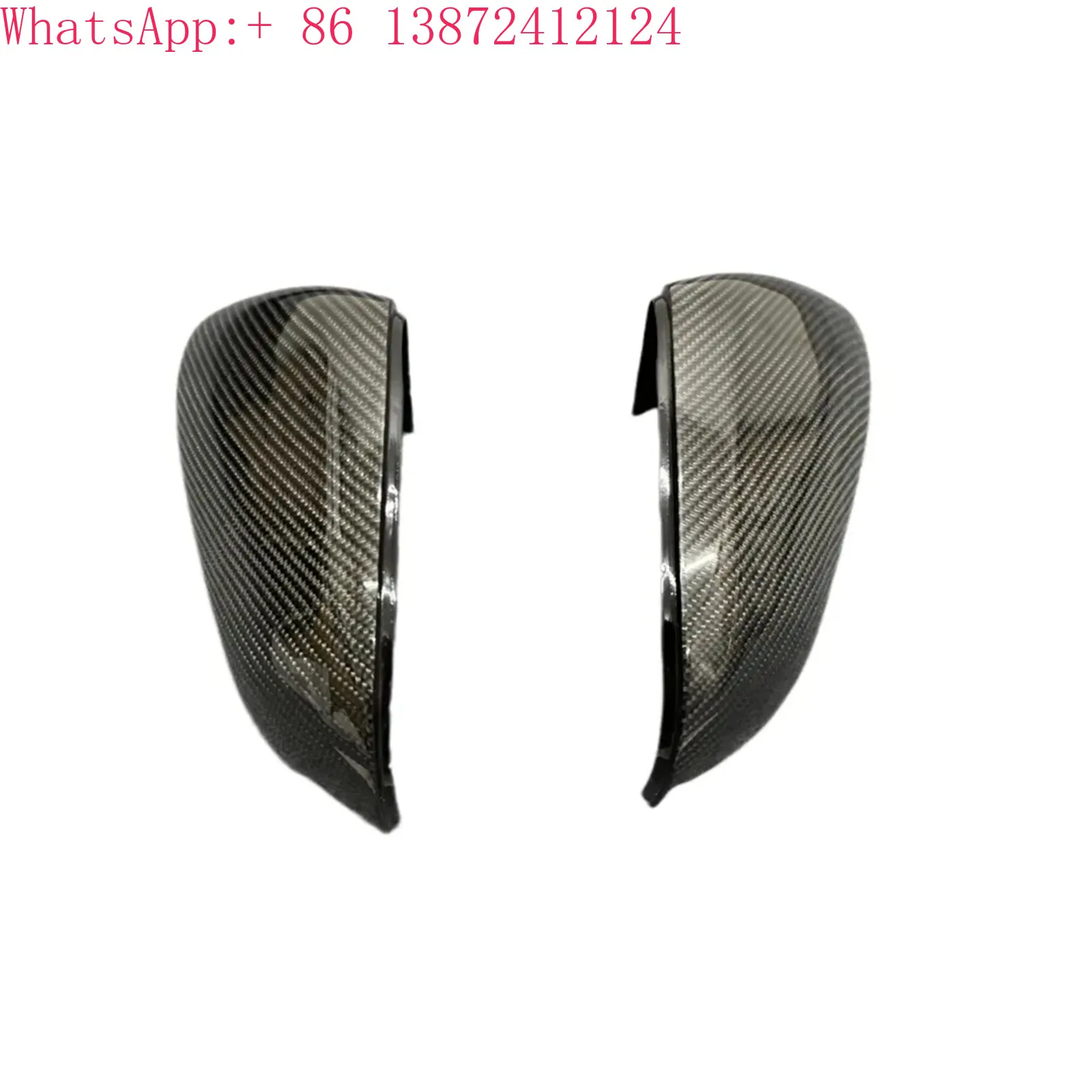 زوج من ألياف الكربون غطاء مرآة الرؤية الخلفية لفولفو XC60 V60 S60 قبعات مرآة الرؤية الجانبية اكسسوارات السيارات