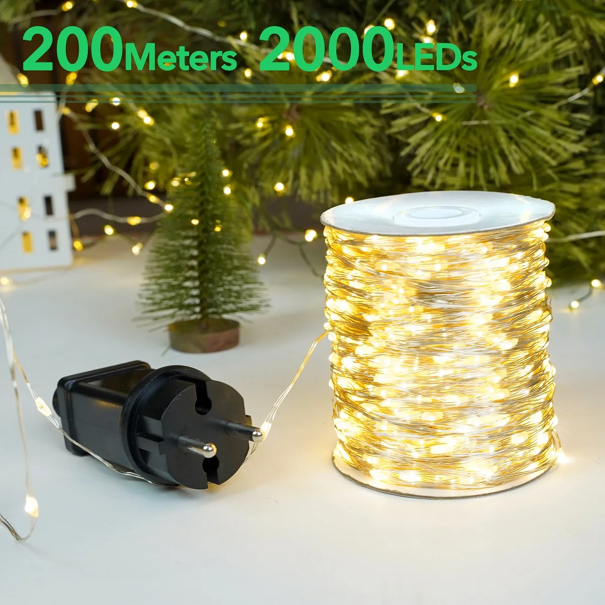 

10-200m Led Fairy String Lights Christmas Tree Outdoor Garden Waterproof Garland Holiday Lighting Wedding Decoration Party Lamp