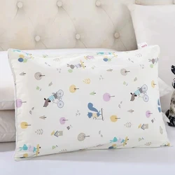 Cute Ins Style Baby Pillowcase Student Dormitory Single Pillowcase With Zipper Children's Simple Cartoon Pure Cotton Pillowcase