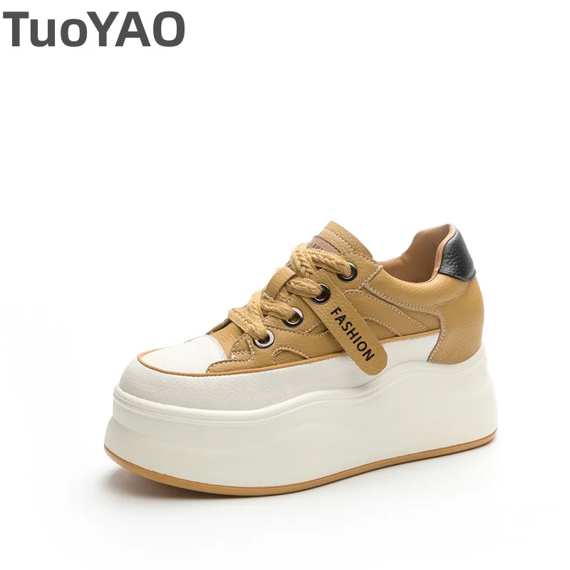 

Комфортные весенние ботильоны на плоской подошве 7,5 см, осенняя женская обувь, ботильоны из синтетической натуральной кожи, массивные кроссовки на танкетке на платформе