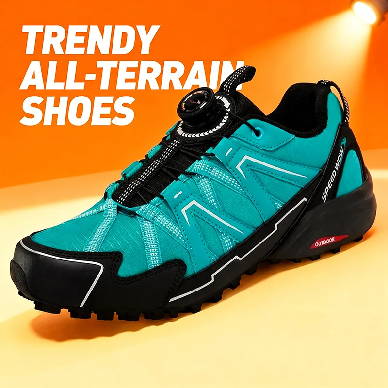 Neu eingetroffene Herren-Wanderschuhe, atmungsaktiv, zum Schnüren, Trekking, mit Dämpfung, Outdoor-Kletter- und Tourismus-Sneaker für Herren – Detail 3