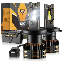 AUXBEAM 120W LED Headlight Bulbs H4 H7 H11 9005 9006 25000 LM Super Bright 6500K White Light Auto Headlamp Car Light GX Series