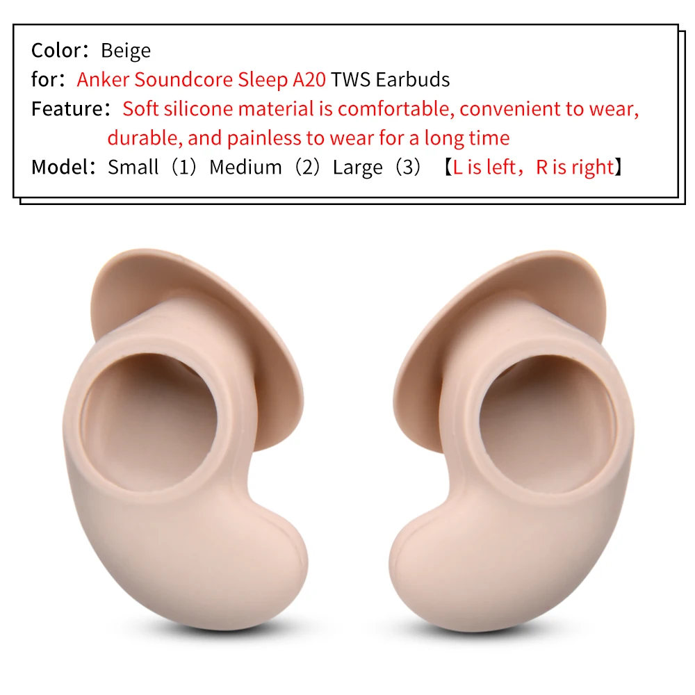 シリコーンイヤーチップ Anker Soundcore Sleep A20 真のワイヤレス 