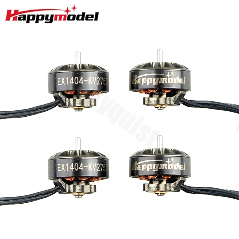 4PCS HappyModel EX1404 1404 KV4800 3S KV2750 KV3500 4S Brushless Motor 1.5mm for FPV Racing Crux35 Micro Long Range LR4 Drone