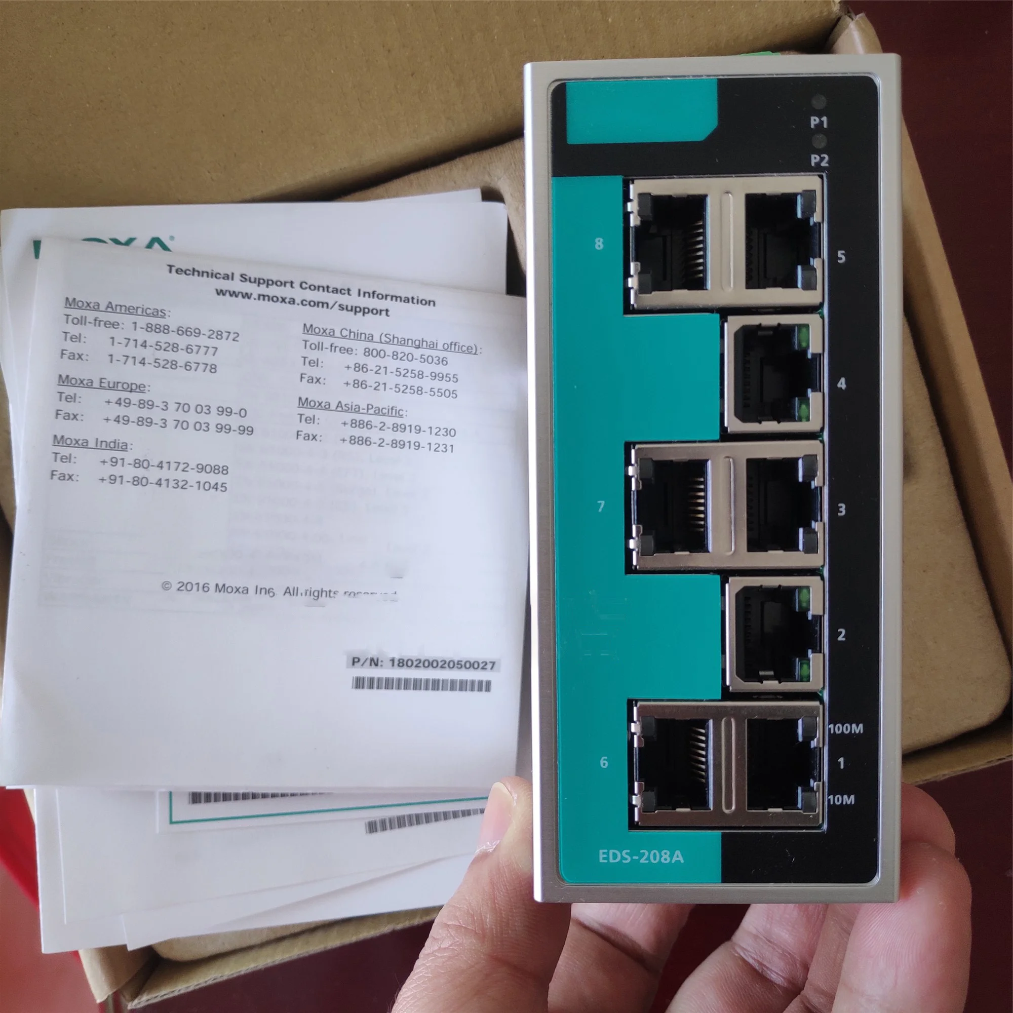 

ForMOXA EDS-208A Taiwan 8-port industrial Ethernet switch