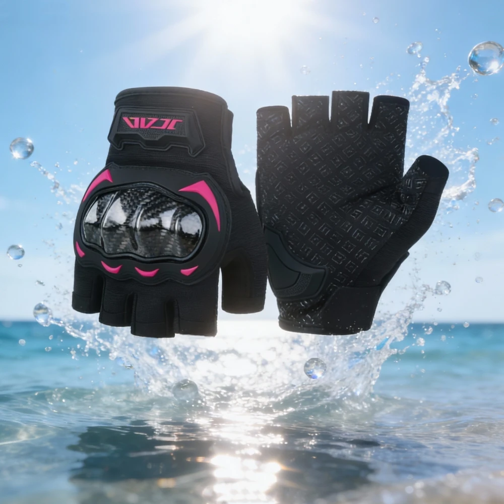 

VEMAR Summer Motorcycle Gloves Half Finger – Breathable Lightweight Riding Gloves Touchscreen Men Women Outdoor Biker Gear
