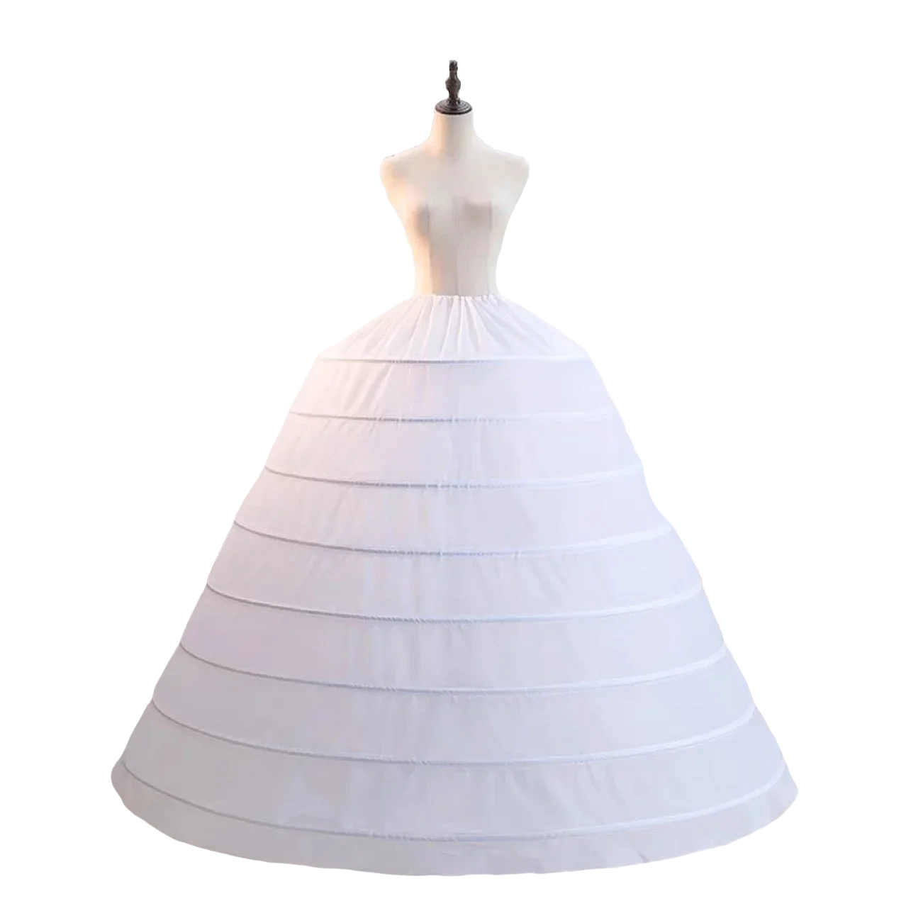 

Women's 8 Hoops Super Puffy Petticoats Half Slip Skirt Floor Length Underskirt for Wedding Ball Quinceanera Dress