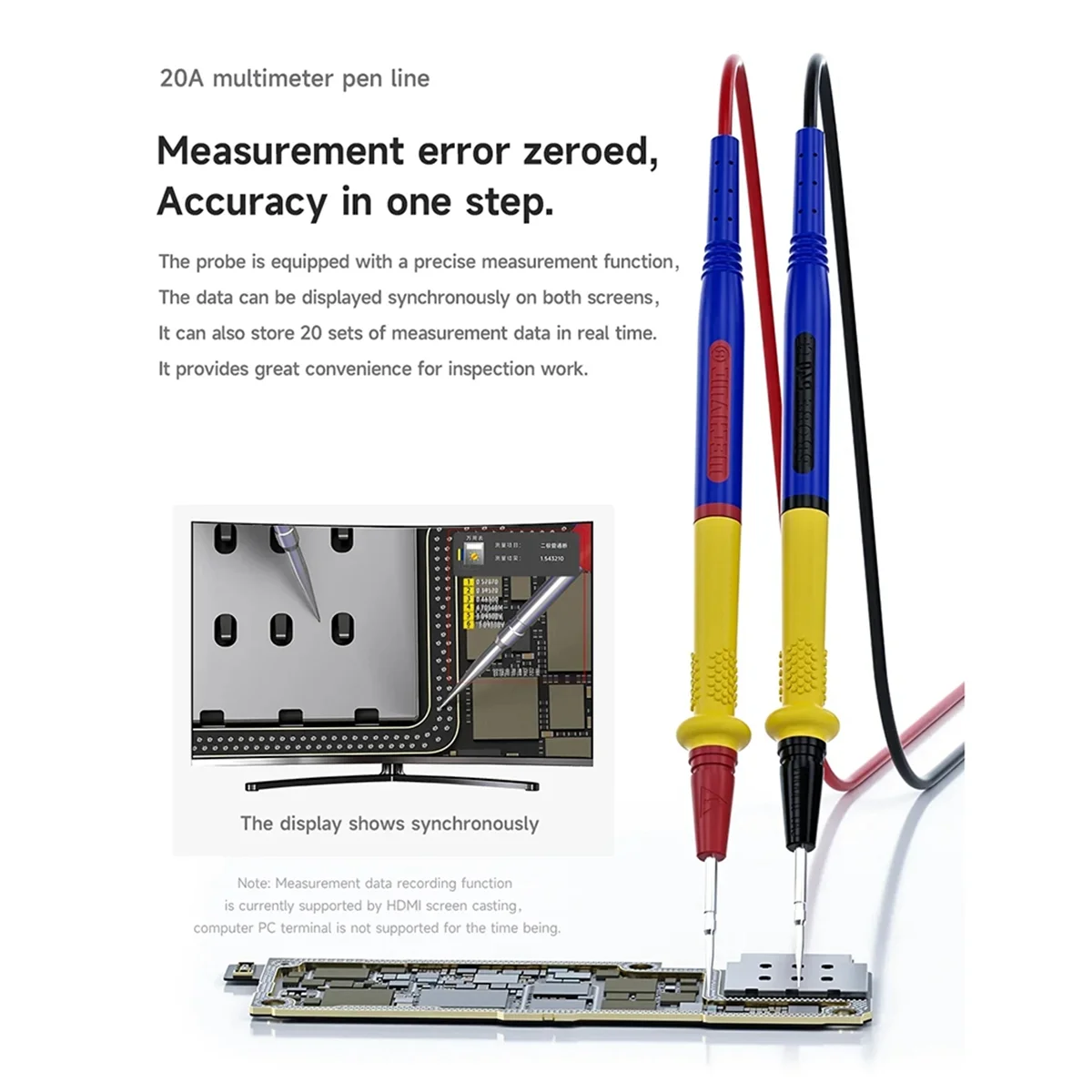 Multimètre vidéo pour Microscope AA25 Action 2, sortie USB 4K, Interface 1080P 60FPS type-c pour ensemble d'outils de réparation de PCB