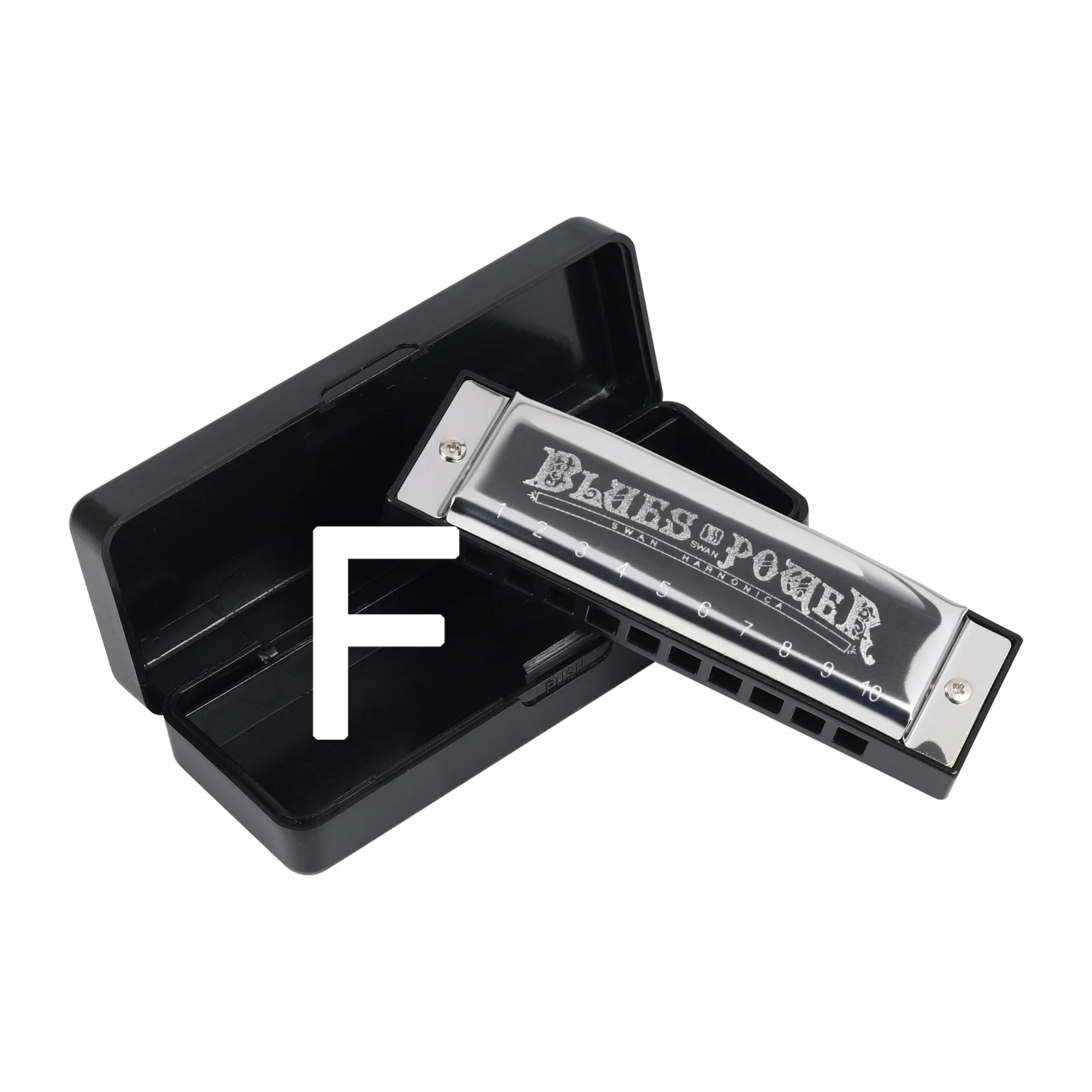 Diatonic Blues Harmonica with Case for Students