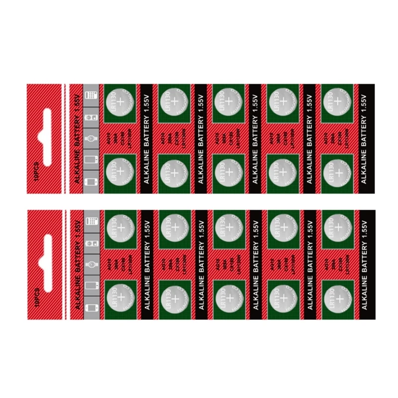 10pcs/20pcs LR1130 Button Battery Coin Cells Battery for Power Low Power Devices