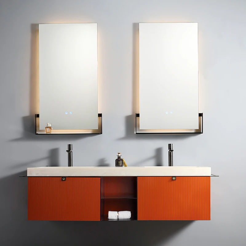 

Bathroom cabinet combination light luxury villa large bathroom double basin washbasin washstand designer customization