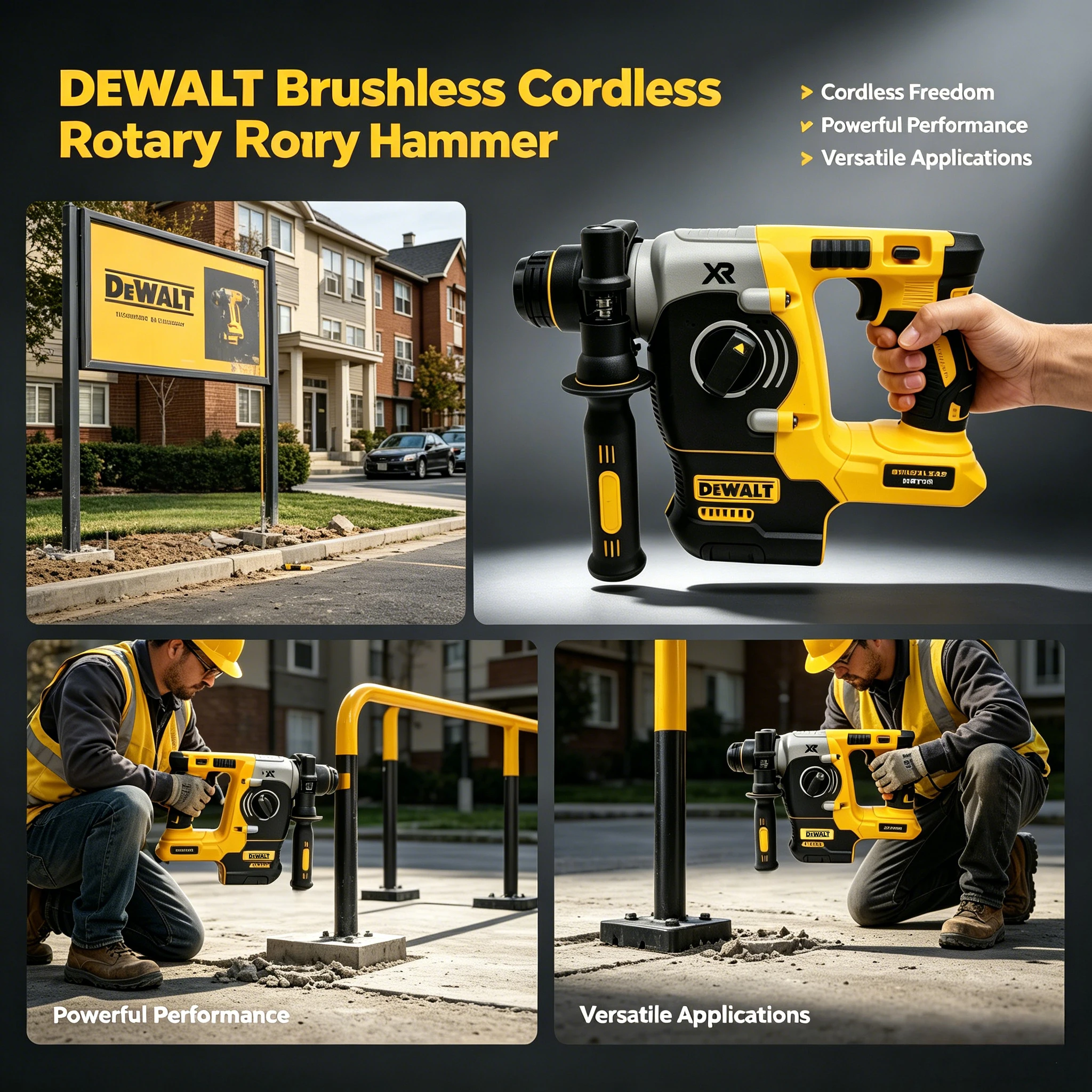 

DEWALT DCH273 18V/20V MAX SDS PLUS L Rotary Hammer Drill Brushless Cordless Impact Hammers （tool Only）