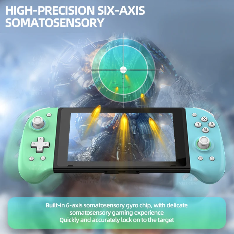 لوحة ألعاب لاسلكية للقاعة للتبديل Oled Lite Joypad Hall Trigger التحكم في عصا التحكم مع توربو قابل للبرمجة والاهتزاز