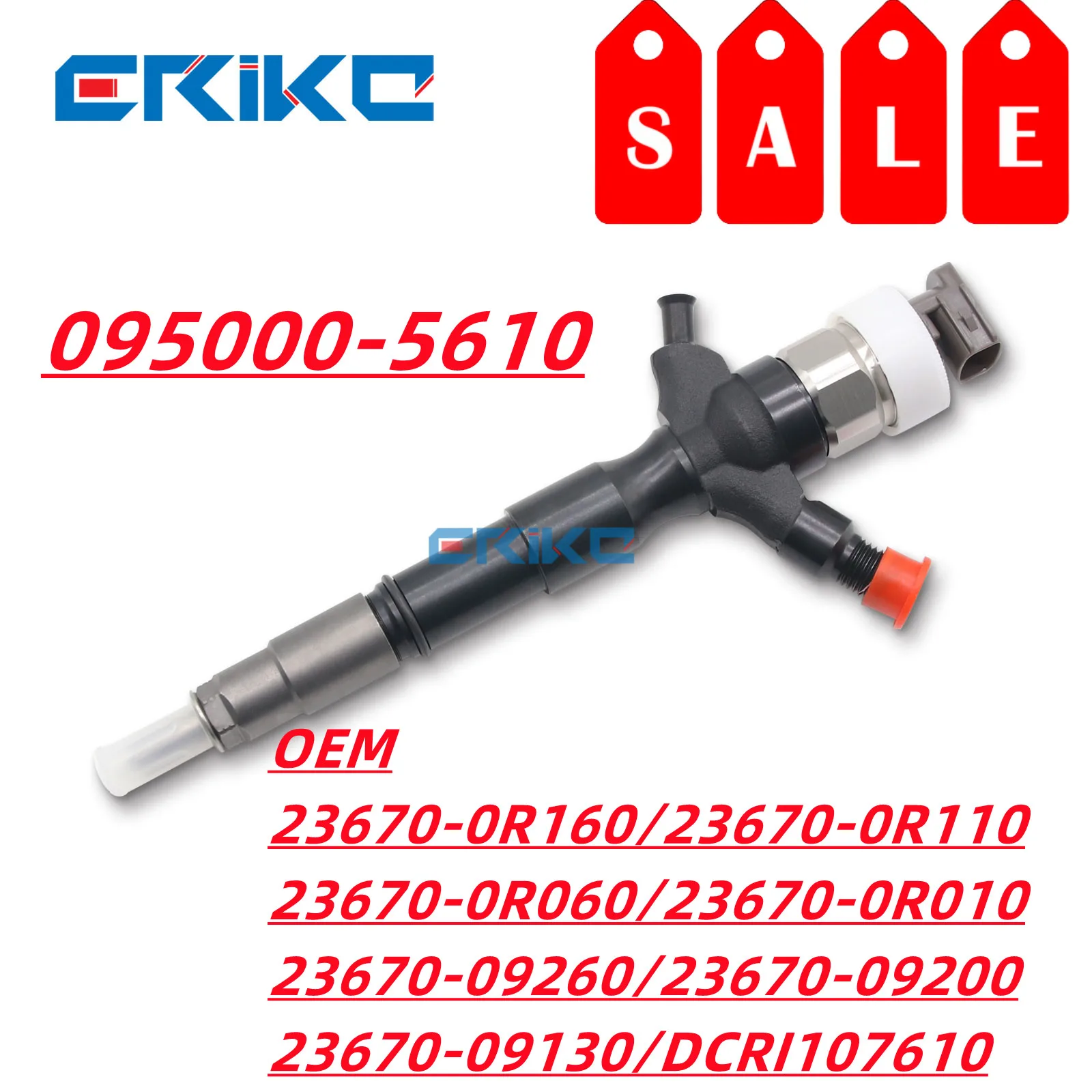 095000-5610 095000-5611 Fuel Injector Nozzle Assy 095000-5612 for Denso 23670-0R160 Toyota 2.2D Avensis Corolla 23670-09260