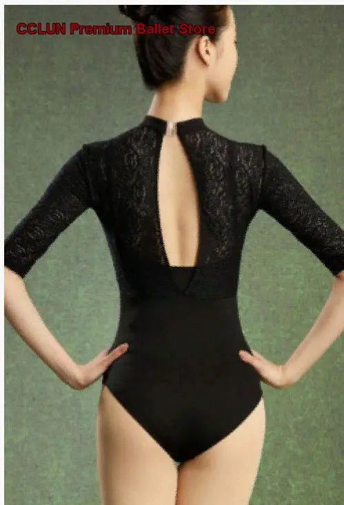 Chinese Dance Gymnastics One-Piece Dress Practice Basic Training Body Suit Adult Fake Two-Piece Dance Costume Practice Leotard