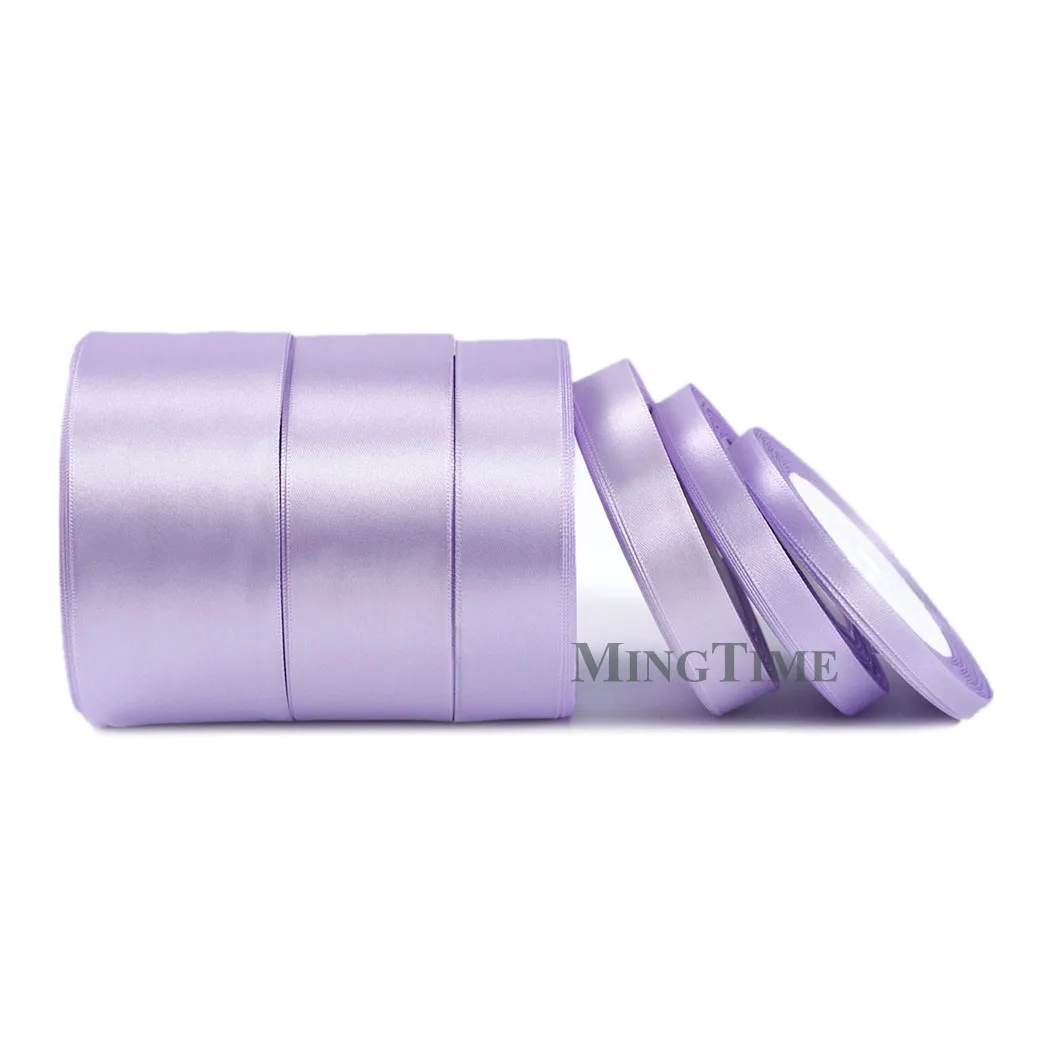 Lilac Satin Ribbon 25yards 6mm 10mm 15mm 25mm 38mm 50mm Sash Gift Bow Handmade DIY Craft Wedding Party Supply Decoration